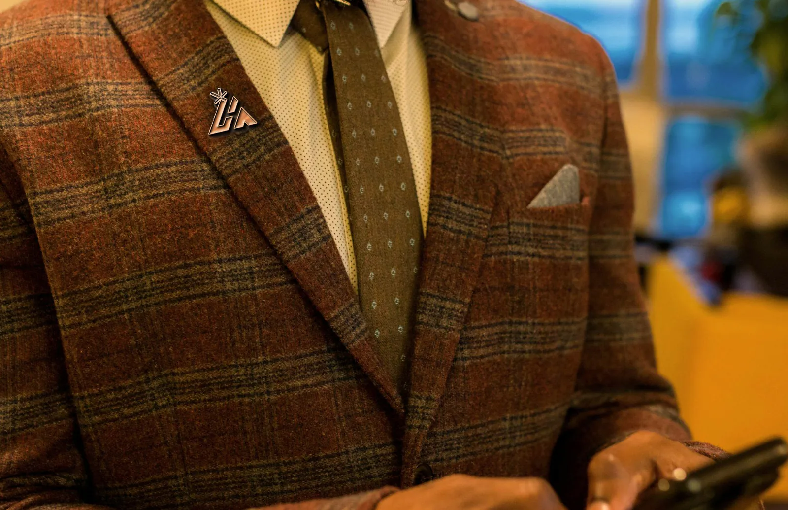 LightHill lapel pin